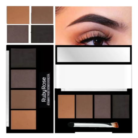 Paleta De Sombra Para Sobrancelha Ruby Rose - Trio De Sombra ENVIO IMEDIATO