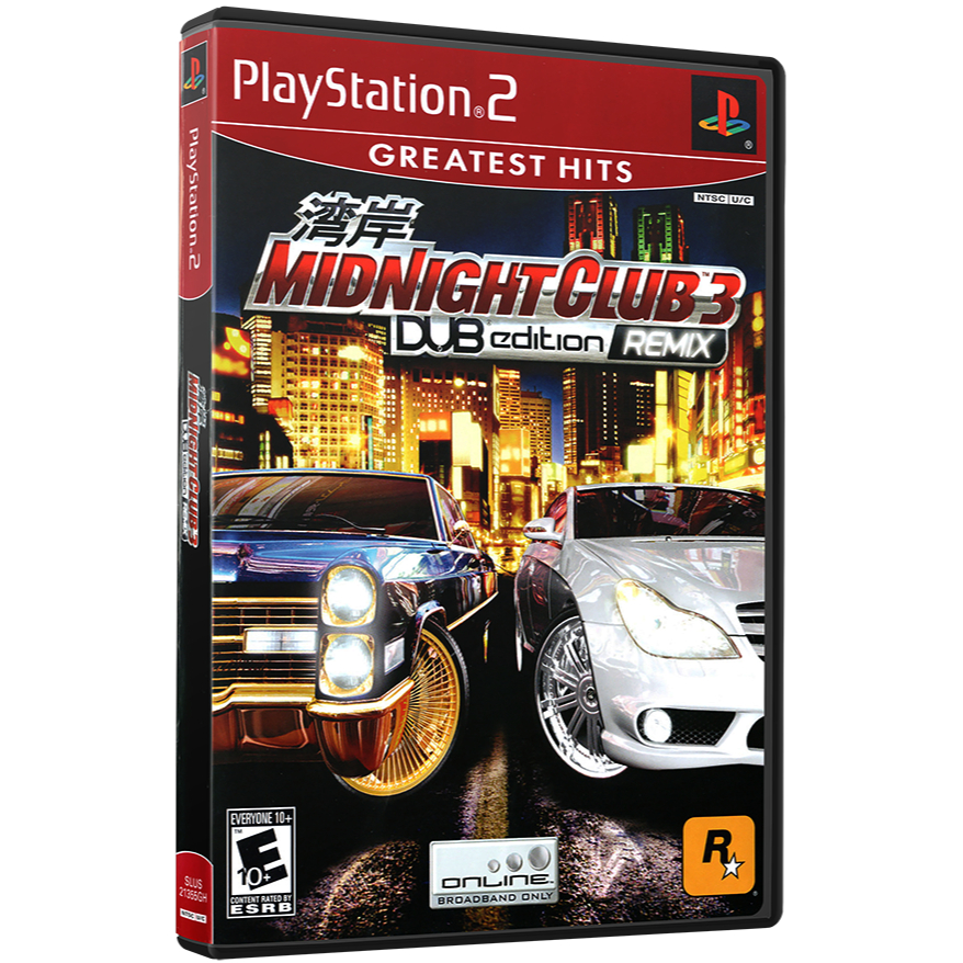 Midnight Club 3: DUB Edition Remix - PS2 - CAPA PREMIUM