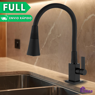 Torneira Gourmet de Cozinha Bancada Flexível Mesa Preta Black Pia Duplo Jato Cone 1/4 de Volta em Oferta na Shopee