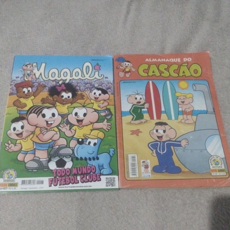 4 Gibis Turma da Mônica- Almanaque do Cebolinha/Almanaque Cascão/Magali