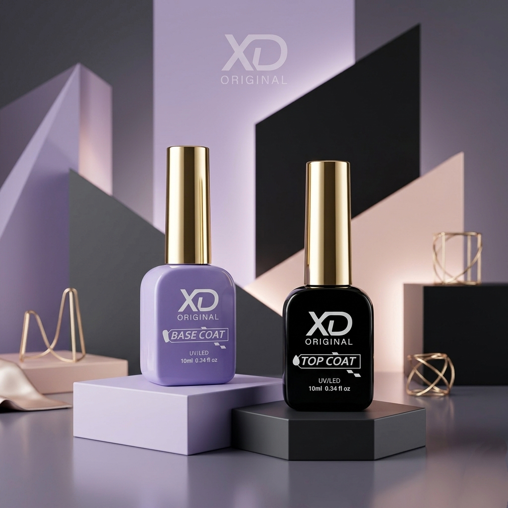 Preparadores de Unha X&D ORIGINAL - KIT Base Coat + Top Coat Linha Luxo Importado Pela D&Z