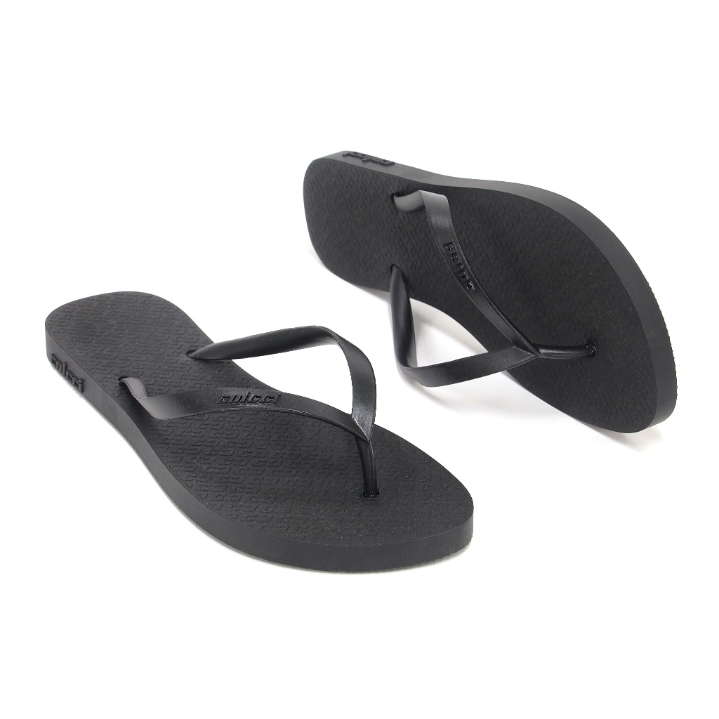 Imagem Chinelo Colcci Itapema Feminino Preto Tira Fina Slim Moda Praia Piscina Verão