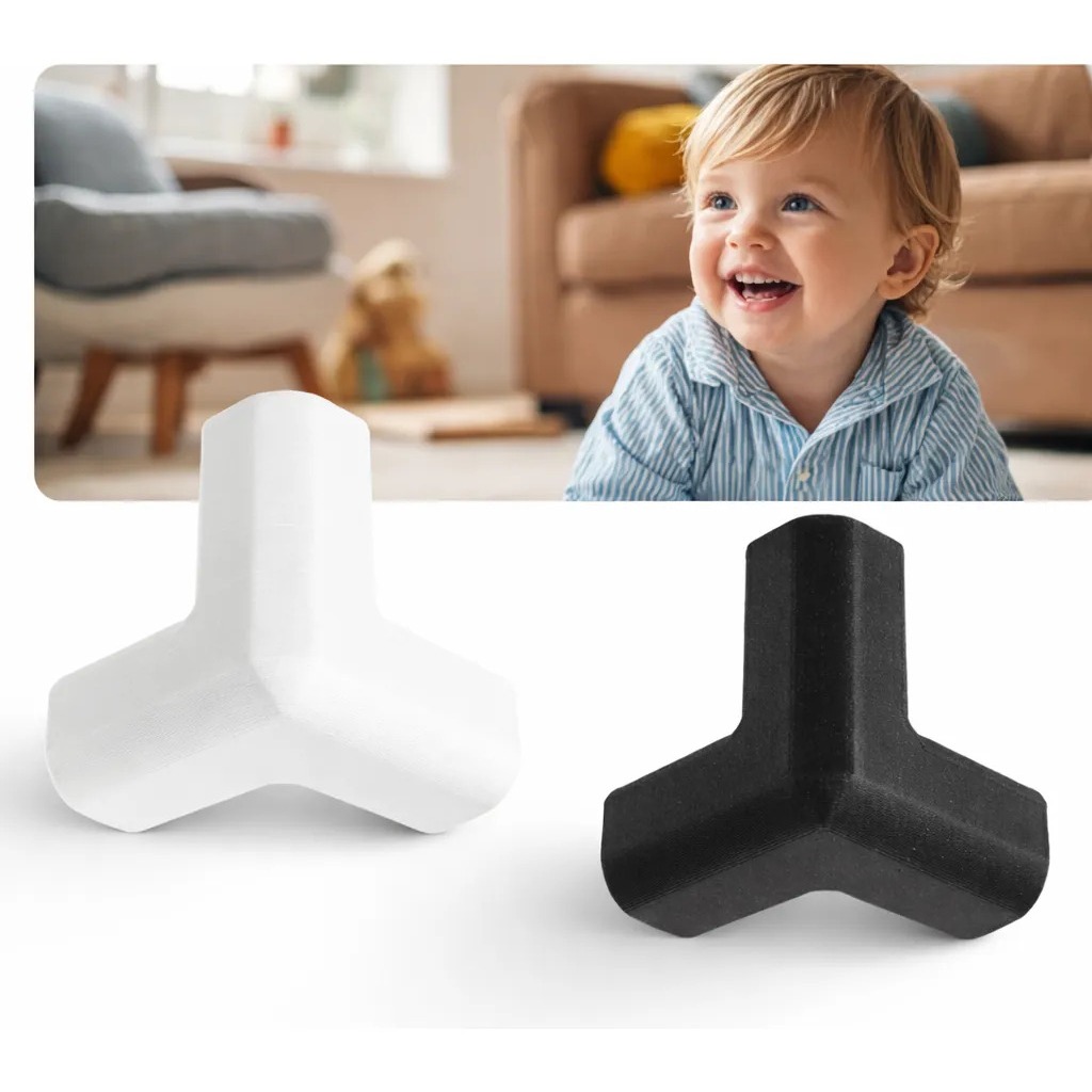 Kit 10 Protetor De Quina De Mesa Infantil Anti Impacto Premium