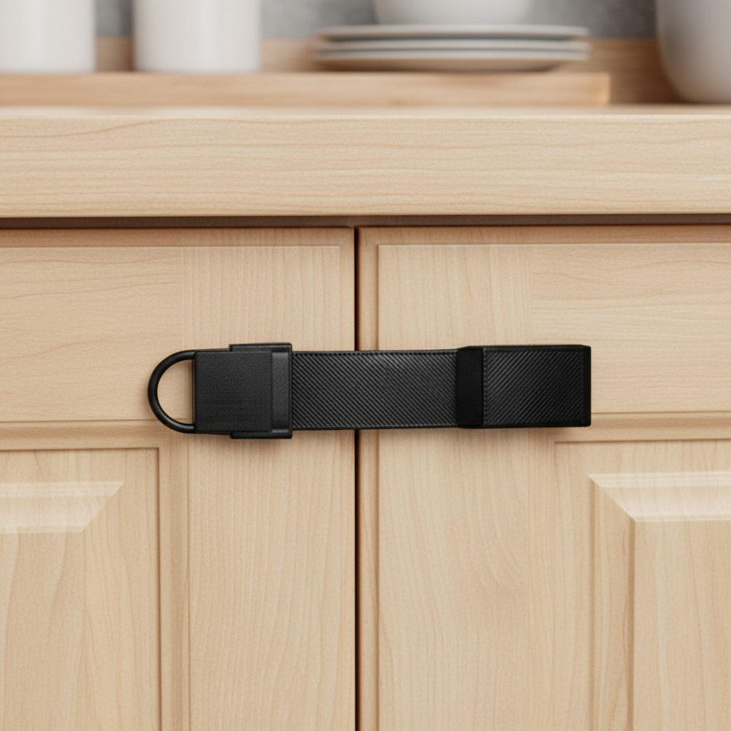 Trava Segurança Armario Geladeira Criança Infantil Adesiva Fácil Instalação Gavetas Multiuso Minimalista