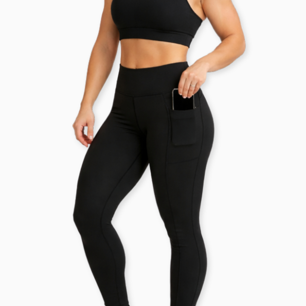 Calça Legging Montaria Bolso Lateral Legging Academia Cintura Alta Legging Zero Transparência Suplex