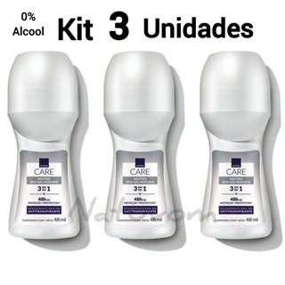 Kit 3 Desodorante Rollon Avon Sem Perfume Pele Sensível Masculino e Feminino 48ml Cada em Oferta na Shopee