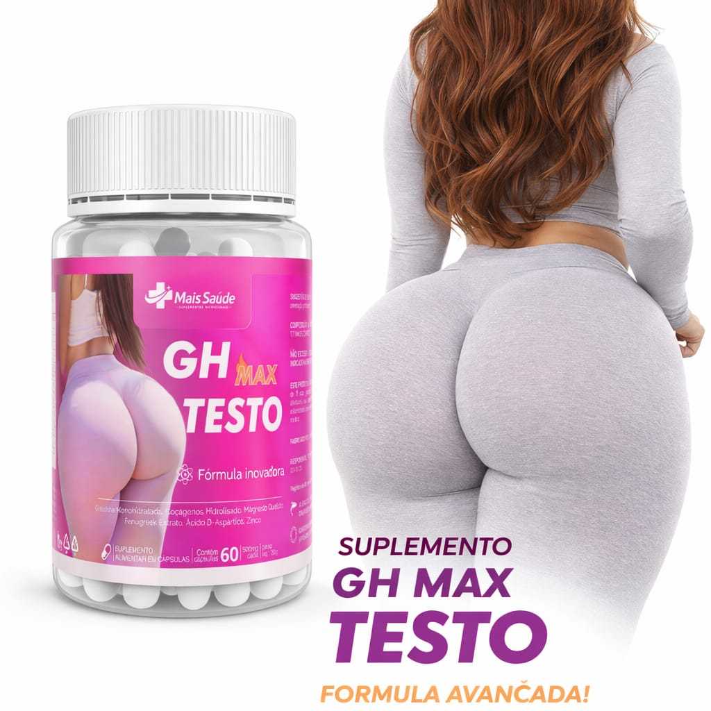Suplemento GH Testo – Glúteos Maiores, Mais Firmes e Cheios! Crescimento Turbinado em Oferta na Shopee