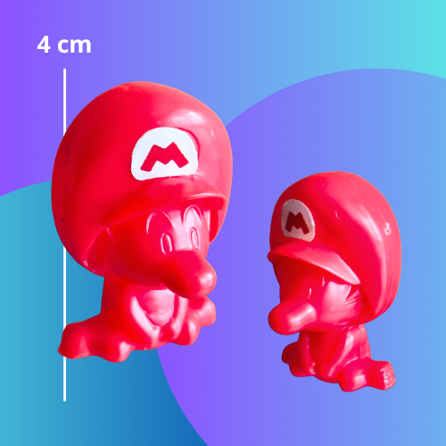 Mario Bros Baby Boneco Nintendo Figura de Brinquedo Estampa Retrô Antigo Vintage Vermelho Cor Única