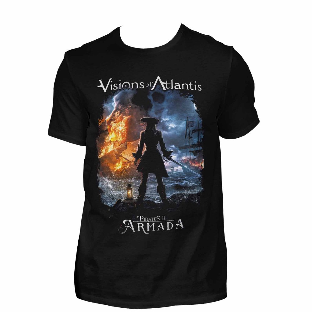 Camiseta Unissex Visions Of Atlantis Pirates II Armada Voat4
