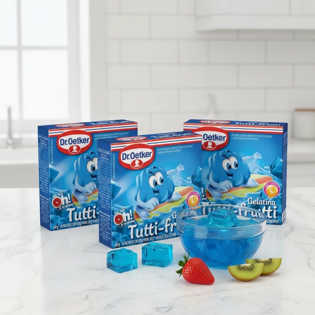 Kit 3 Gelatinas Sabor Tutti Frutti Dr. Oetker 20g promoção