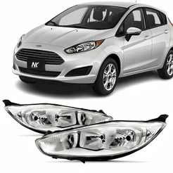 Par/Un Farol Dianteiro New Fiesta 2013 2014 2015 2016 2017 2018 2019 1ª Linha Novo Farolete
