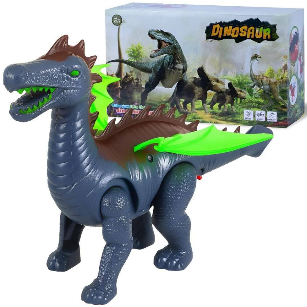 Brinquedo Dinossauro Dragão Com Asas Som E Luz Divertido