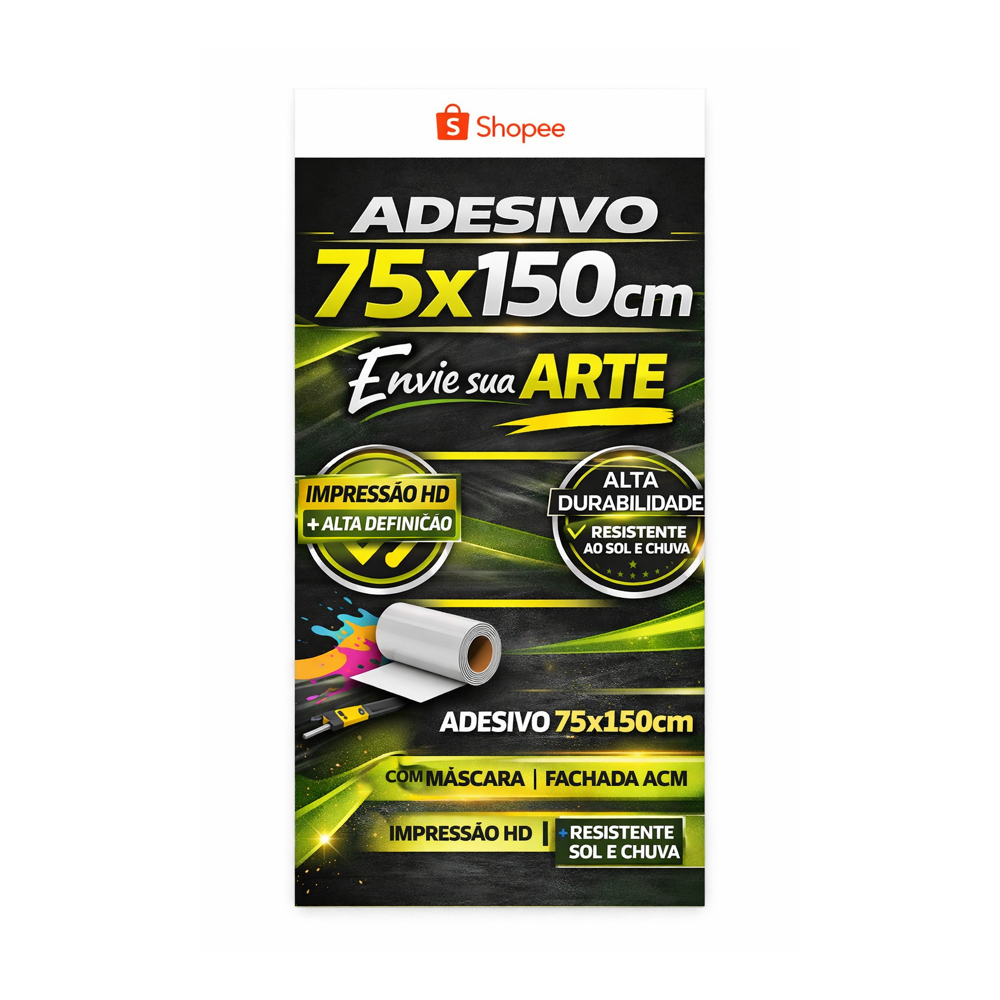 Adesivo Super aderente I Tamanho Premium: 75x150cm I Melhor opção do mercado