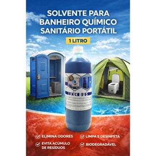 Solvente Para Banheiro Químico Sanitário Portátil 1 Litro Bac Bus em Oferta na Shopee