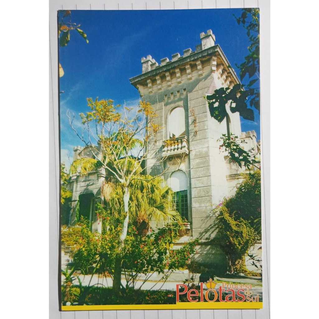 Cartão Postal Pelotas RS Casa de Cultura Simões Lopes Neto Antigo