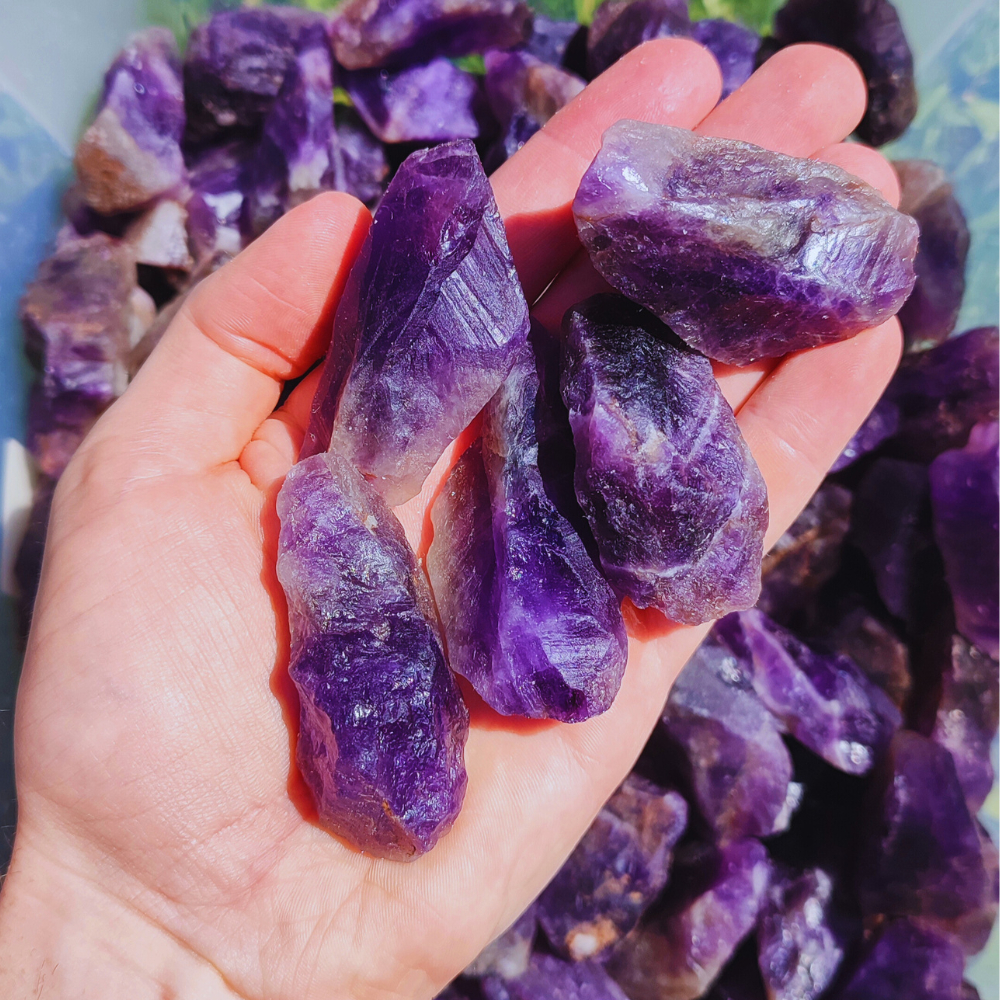1kg de Ametista Africana Bruta | Pedras Naturais