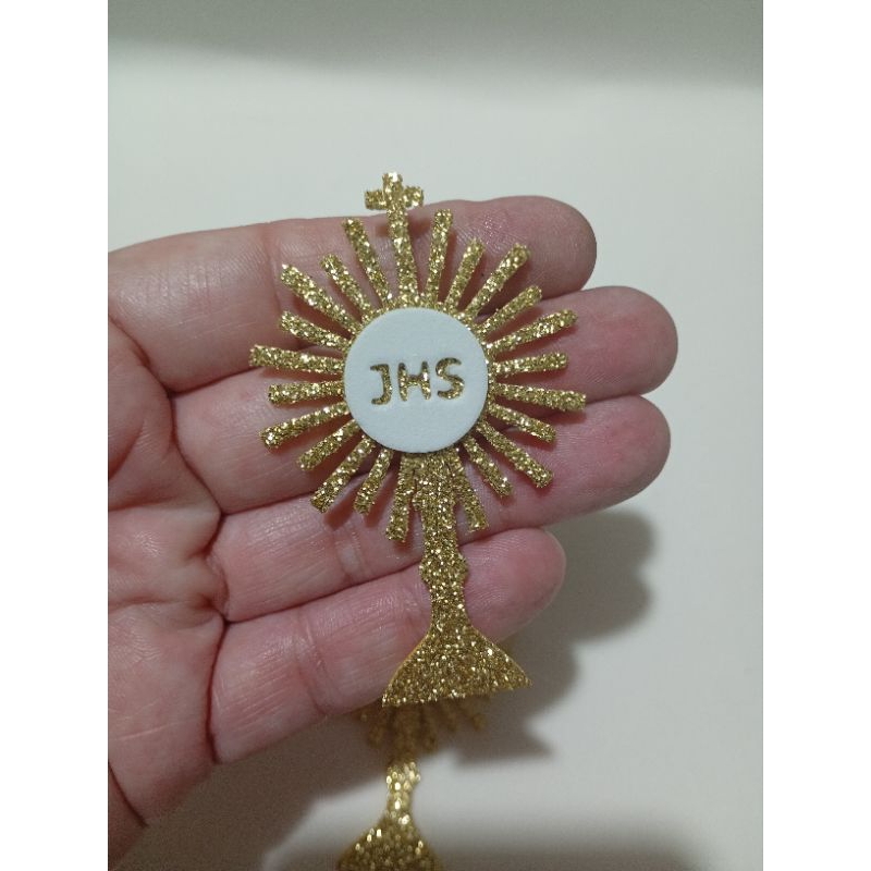20/40 apliques Ostensório em EVA para festa de primeira comunhão eucaristia - Corpus Christi — imagem 2 de 2