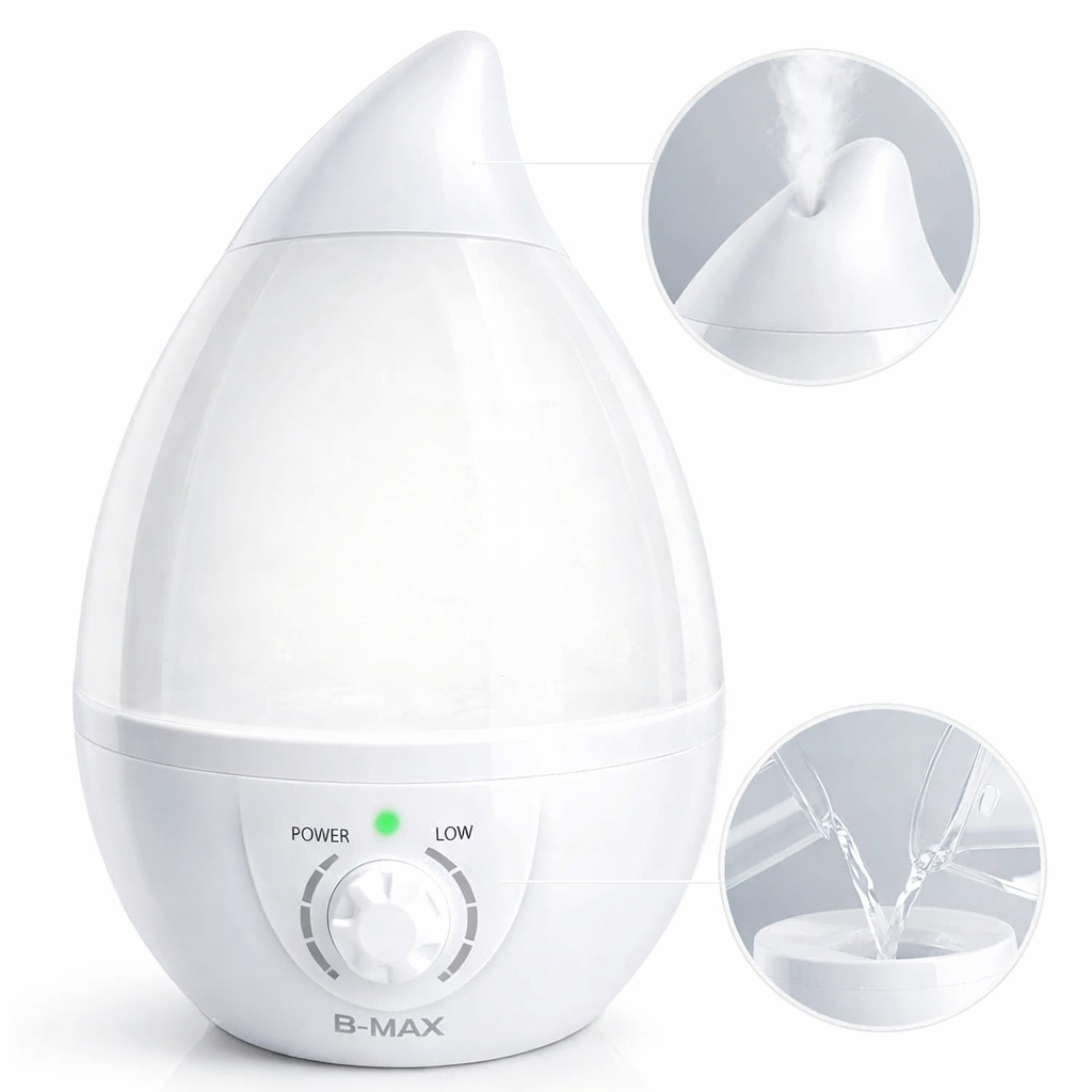 Umidificador de Ar 2.6L LED Difusor Aromático Bivolt Silencioso 10h BMax
