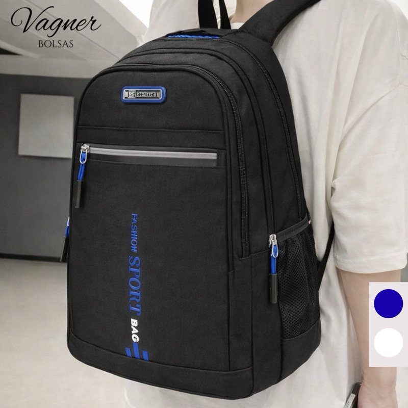 Mochila Masculina Escolar Grande Multi Bolsos Faculdade Trabalho Resistente Leve Casual em Oferta na Shopee