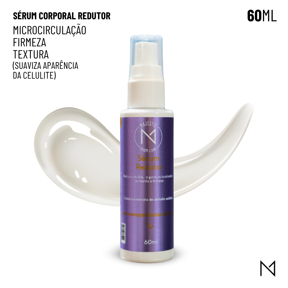 SÉRUM REDUTOR - Reduz aspecto Celulite/Estrias, Firmeza, Textura irregular, Microcirculação 60ml