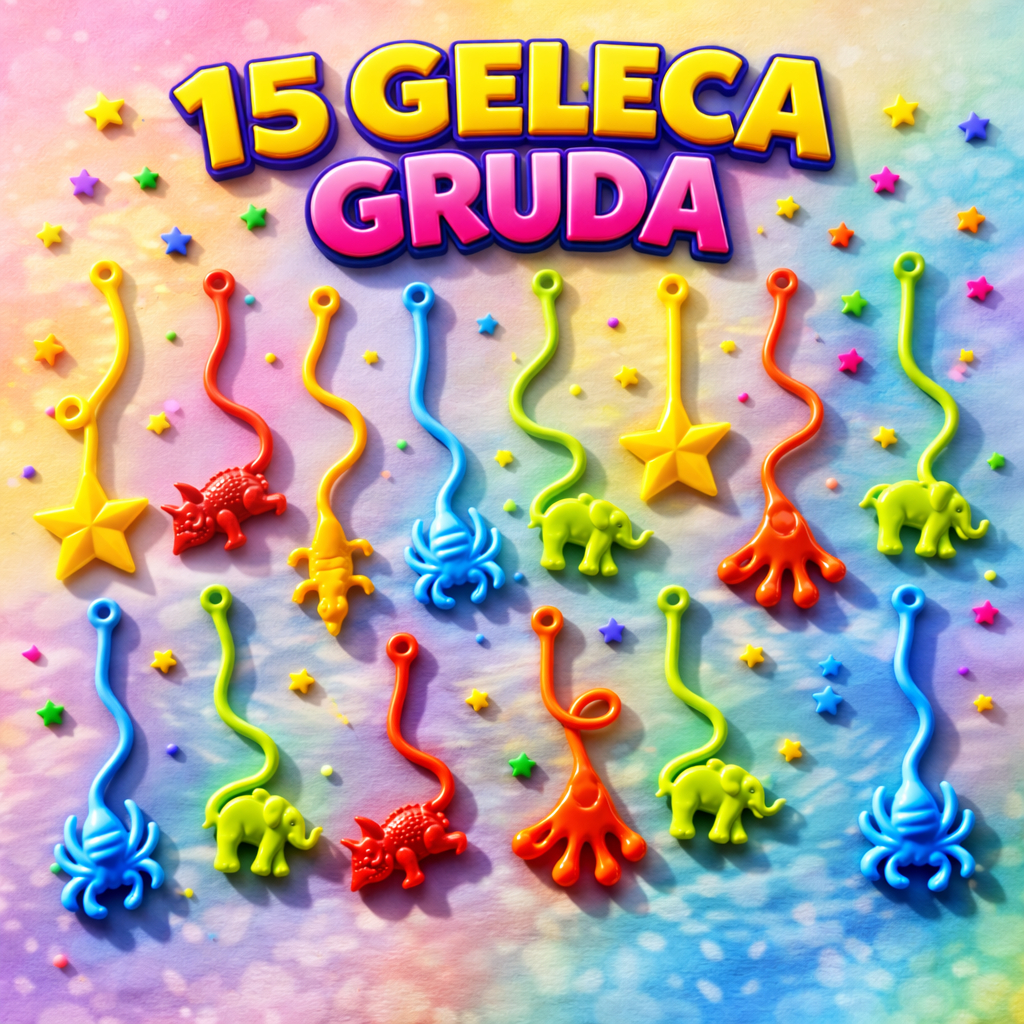 15 Geleca Gruda p / Kit Festa Lembrancinha Infantil Prenda