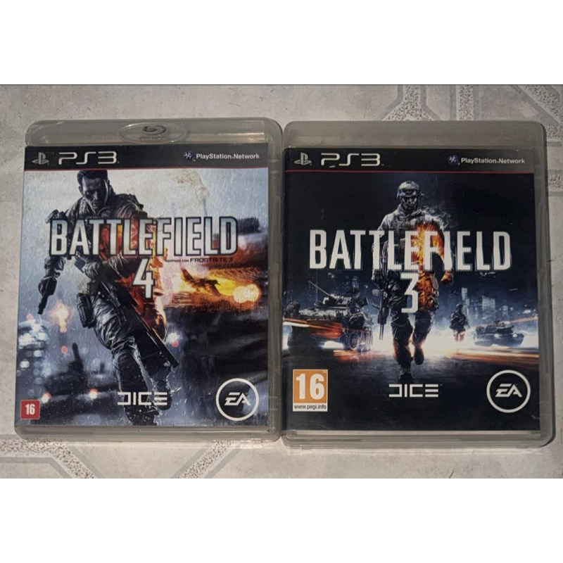 BATTLEFIELD 3 & 4 ps3 física seminovo