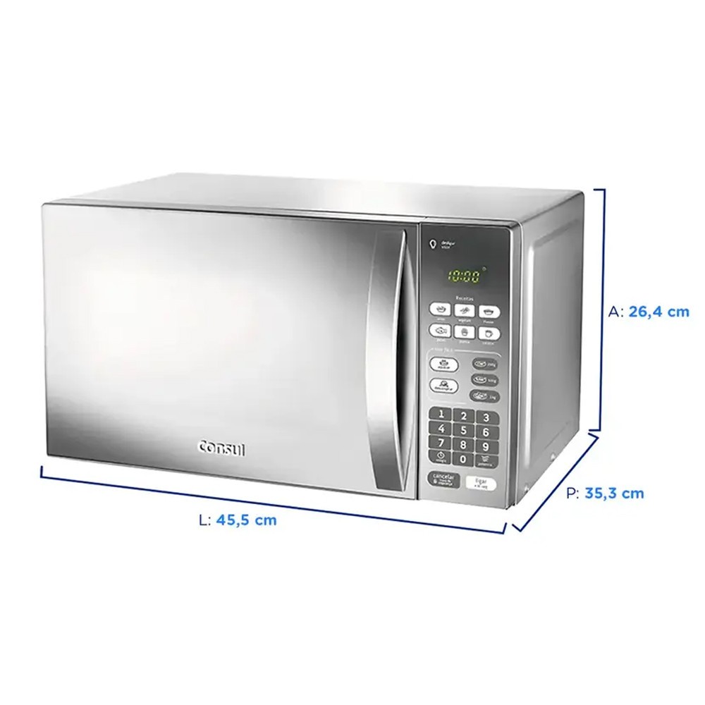 Micro-ondas 20 Litros Consul com Porta Espelhada e Puxador CM020BFBNA — imagem 2 de 2