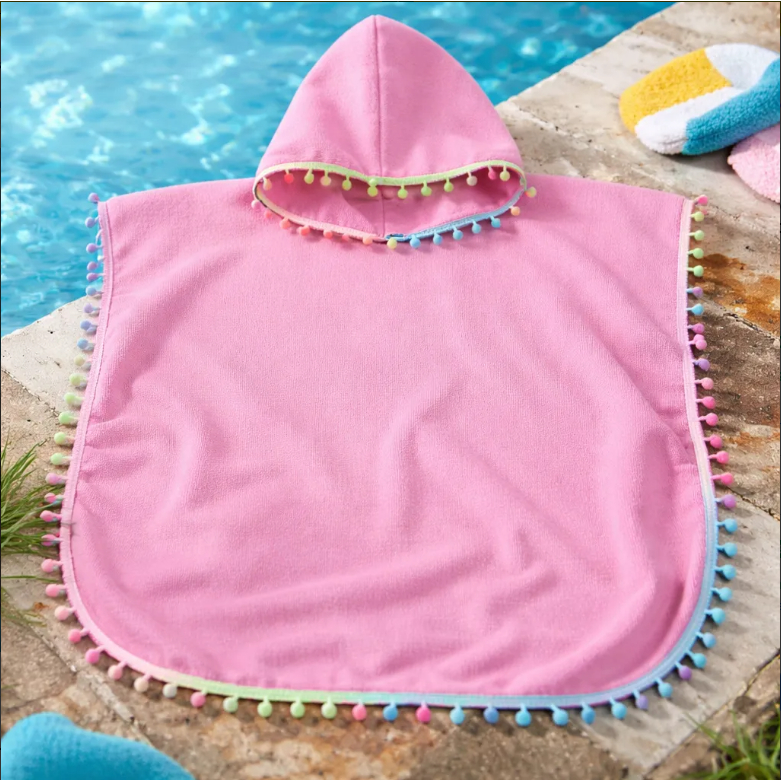 Marujá Beach Toalha Infantil Poncho Capuz Saída de Praia Piscina Natação em Oferta na Shopee