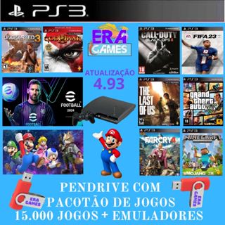 desbloqueio para Ps3 com mais de 15 mil jogos ps3 + emuladores para ps3 em Oferta na Shopee