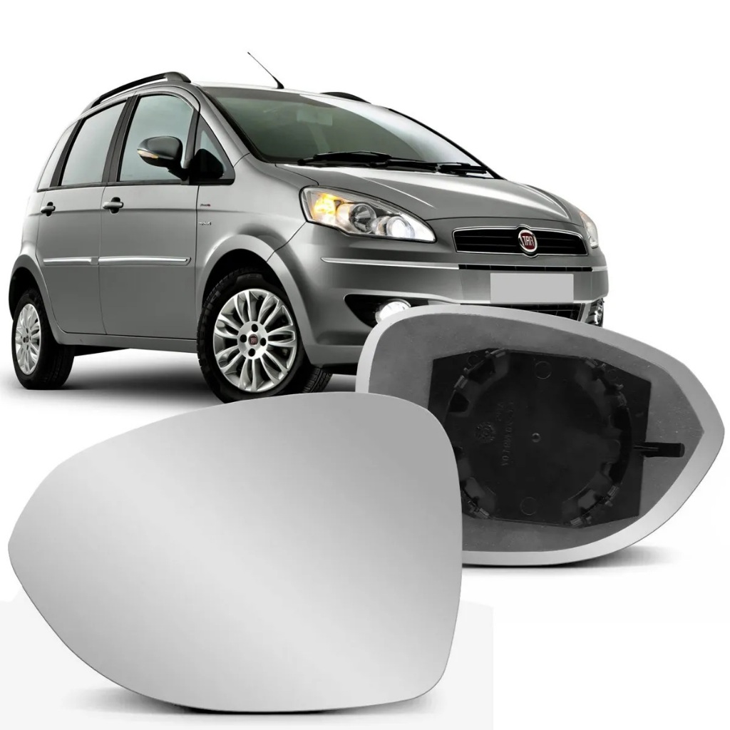 Lente Retrovisor Com Base Idea 2011 2012 2013 2014 2015 2016 - Padrão Metagal