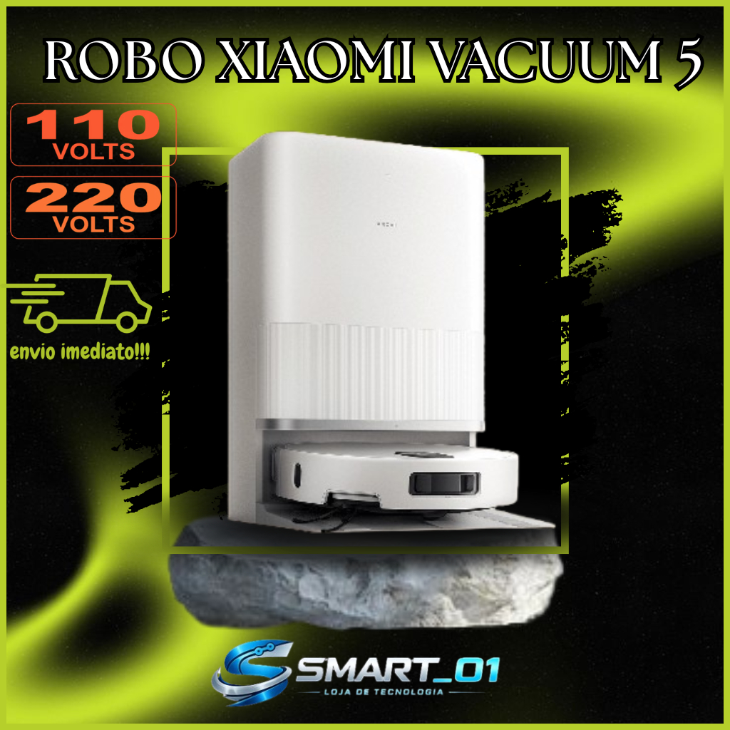 Robo Aspirador Inteligente Xiaomi Robot Vacuum 5 220v / 110v OV31GL 20000 Pa ( LER DESCRIÇÃO )