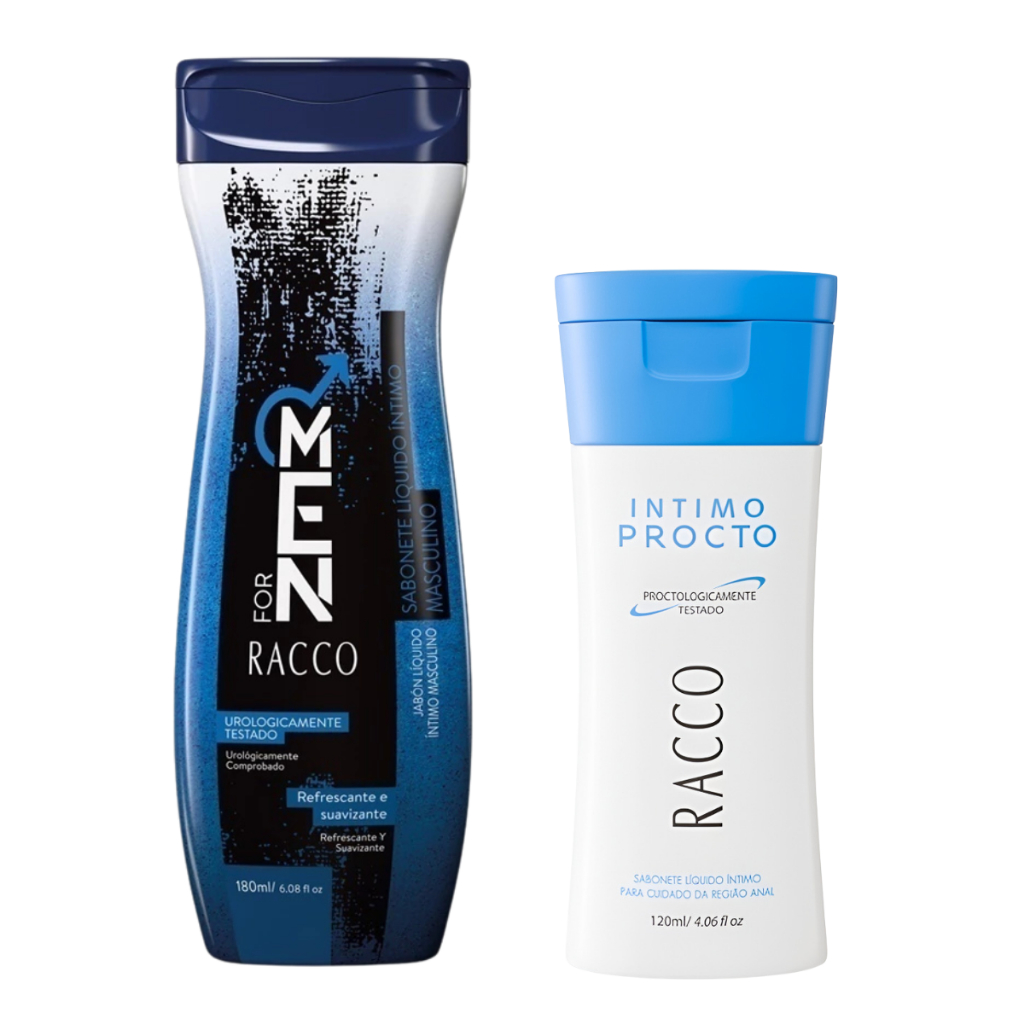 Kit Sabonete Íntimo Masculino + Sabonete Íntimo Procto Racco