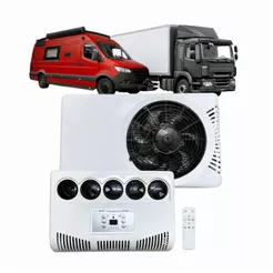 Kit Ar Condicionado Elétrico 24v Portátil Inverter Para Caminhão Van Motorhome 7000 BTUs