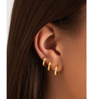 Trio de Argola Dourada Kit 3 Peças em Aço Hipoalergênicos Casamento Madrinha Festas Casual em Oferta na Shopee