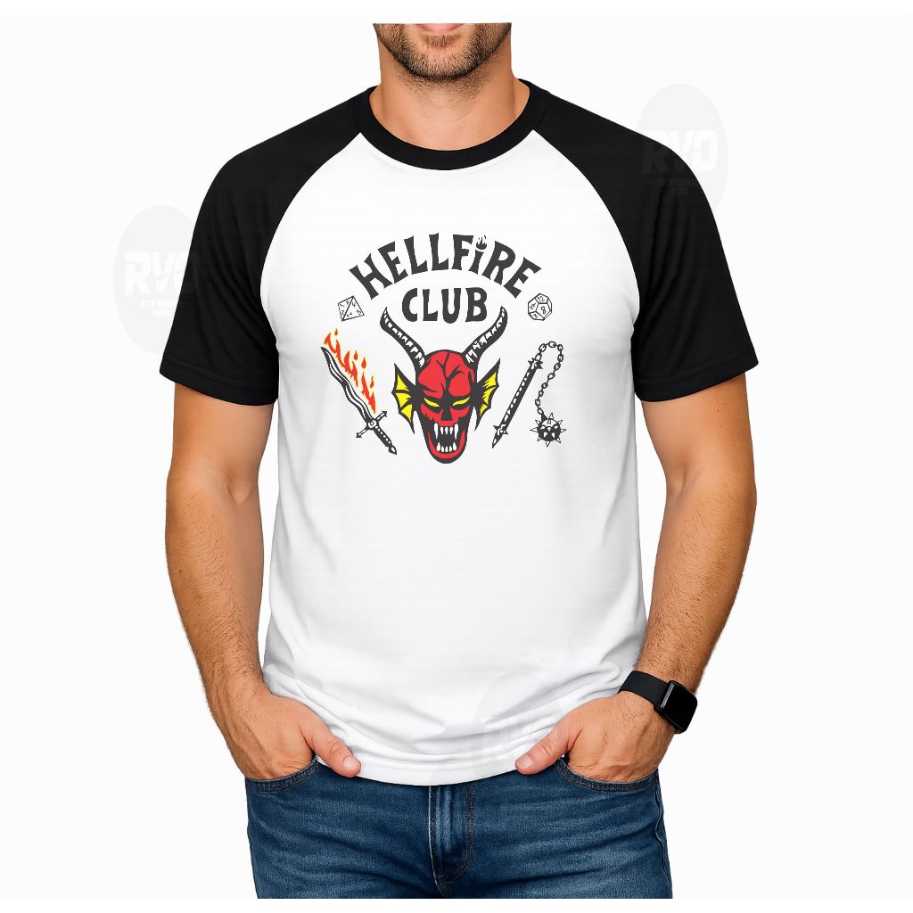 Camiseta Hell Fire Clube Serie Seriado TV Nerd