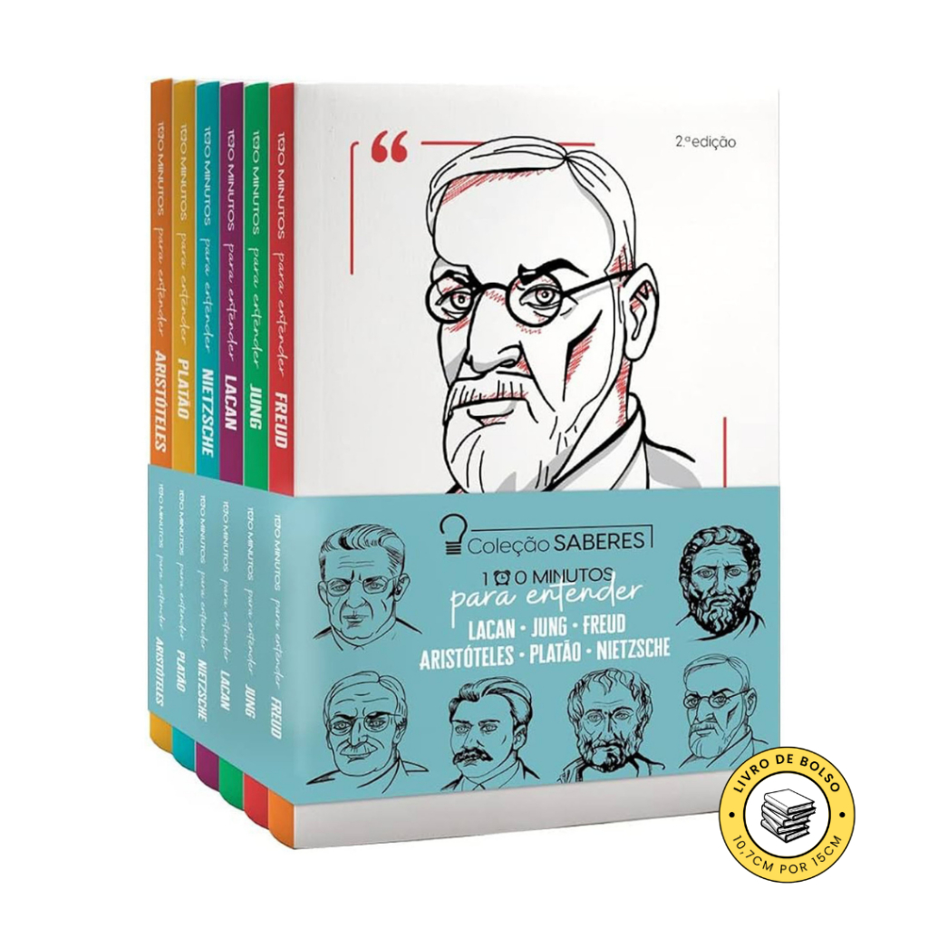 Coleção Saberes - 100 Minutos para Entender Freud, Jung, Lacan, Nietzsche, Aristóteles e Platão em Oferta na Shopee