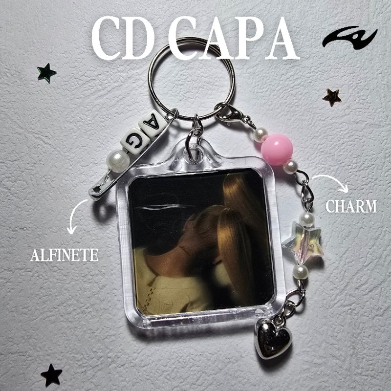 Chaveiro Ariana Grande acrílico | Chaveiro CD Eternal Sunshine acrílico