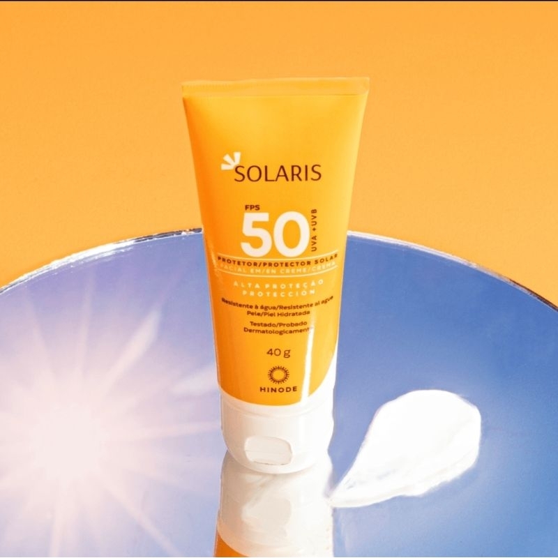 Protetor Solar Facial FPS 50 Solaris 40 g Hinode