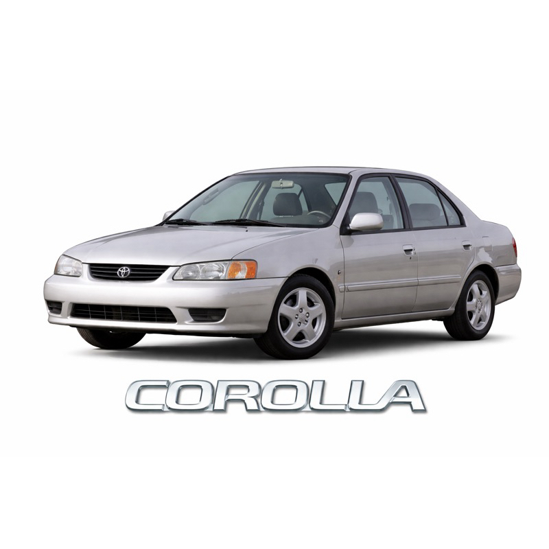 Emblema Letreiro Toyota Corolla Ano 1999 a 2002 Peça Cromada Auto Colante