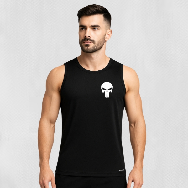 Regata Dry Fit Masculina - JUSTIC3IRO - Academia Corrida Tecnologia Dry Fit Elasticidade Superior Conforto Térmico
