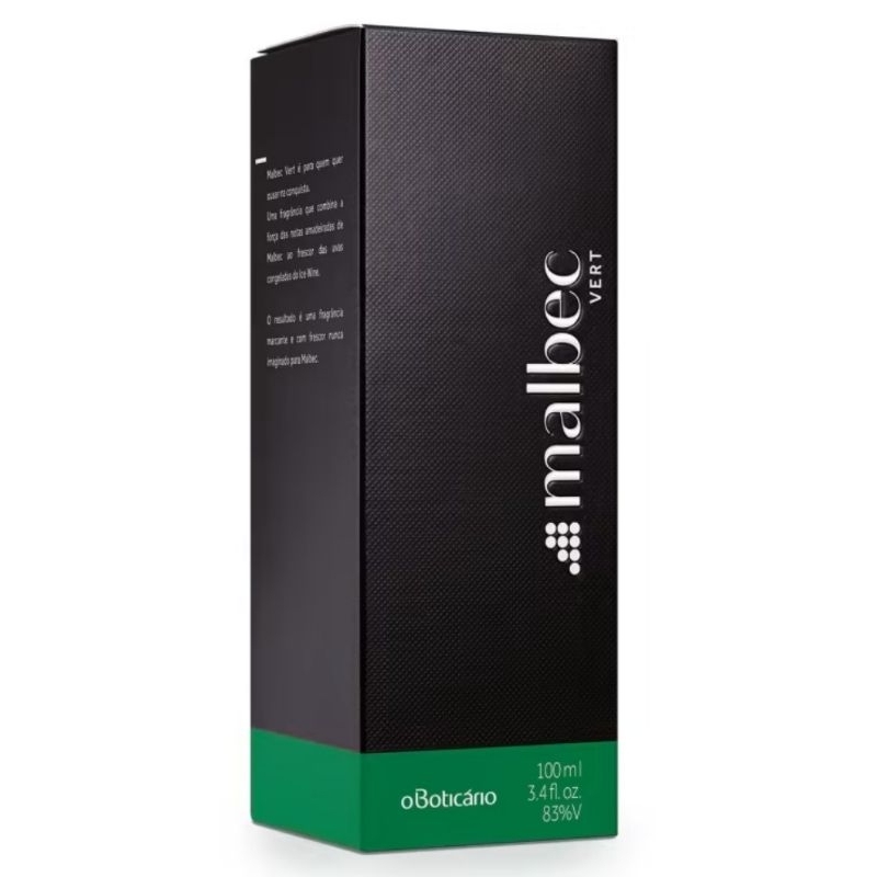 Malbec Vert Desodorante Colônia o Boticário 100ml