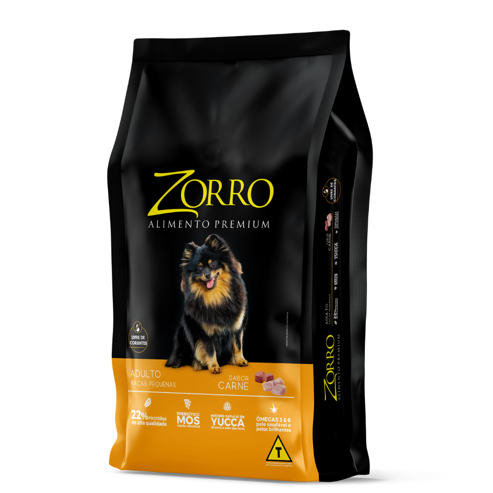 Ração Zorro Premium Cães Adultos Raça Pequena 10kg Completa Econômica Barata Alta Qualidade