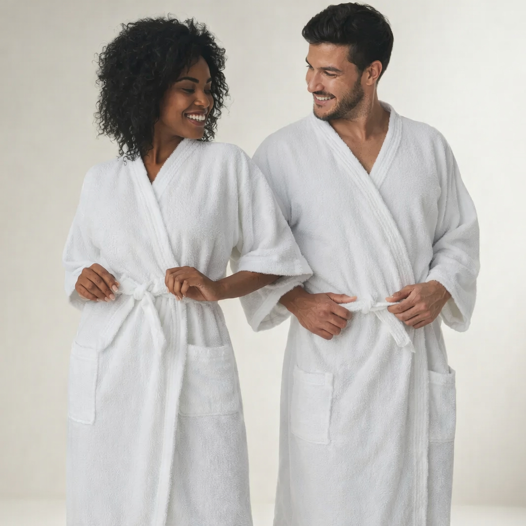 Roupão Feminino de Banho Kimono Atoalhado Felpudo Tamanho Único -  325 Gr/m² - Judoca