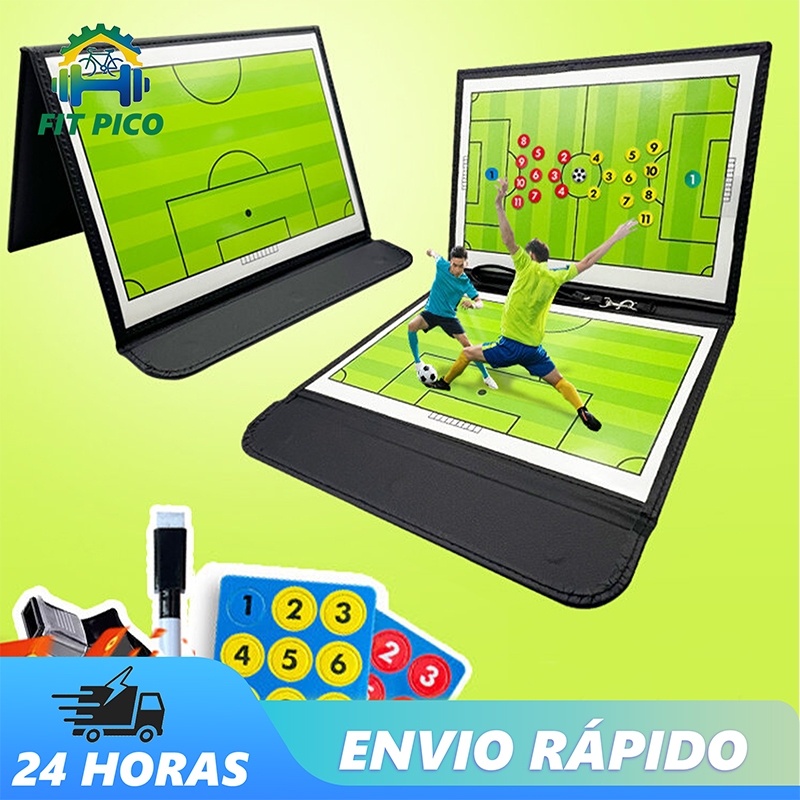 Kit Prancheta Quadro Tática Magnética Para Campo De Futebol Basquetebol Ensino De Exercícios Táticos