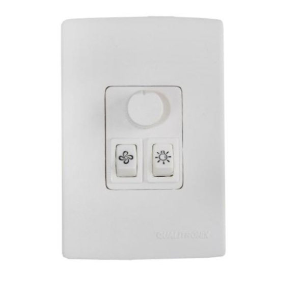 Controle Ventilador Lâmpada Rotativo Qv371 Qualitronix