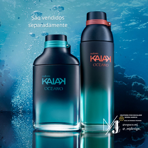 Kaiak Oceano 100ml Masculino e Feminino Desodorante Colônia perfume Natura