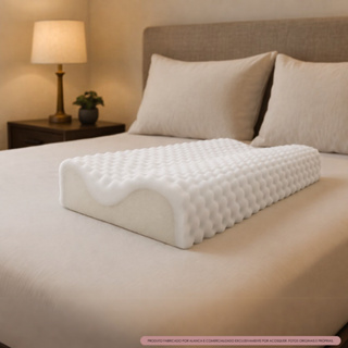 Travesseiro Ortopédico Cervical em espuma firme com capa removível em Oferta na Shopee