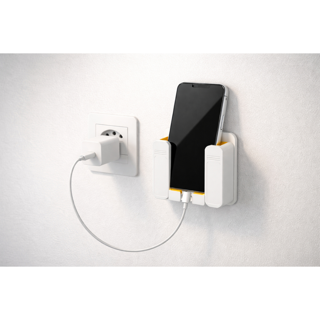 Suporte de Celular para Tomada e Parede Organizador Controle Remoto Kit 1 2 ou 5 Unidades
