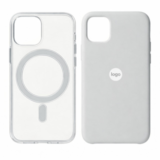 Kit 2 Capas iPhone 11 MagSafe Transparente e Colorida Proteção Total Case Aveludada Silicone em Oferta na Shopee
