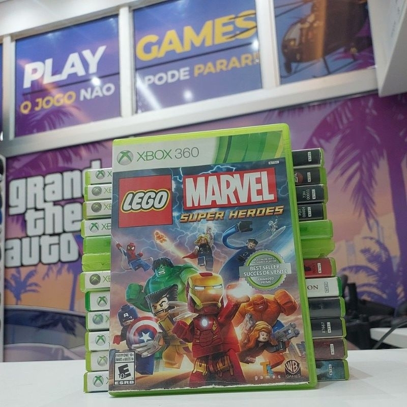 ✅️JOGO XBOX 360 LEGO MARVEL SUPER HEROES MÍDIA FÍSICA ‼️